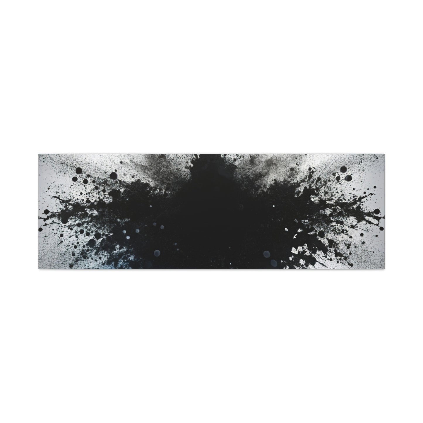 Abstract Ink Splash Wall Art, Modern Decor for Home, Office, Art Lovers, Black and White Canvas Print, Artistic Gift Idea