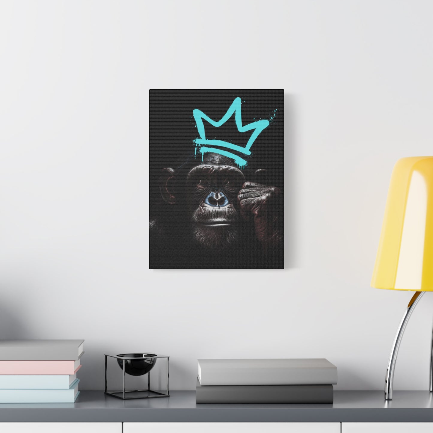 Artistic Monkey Wall Canvas - Crown Graphic Home Decor