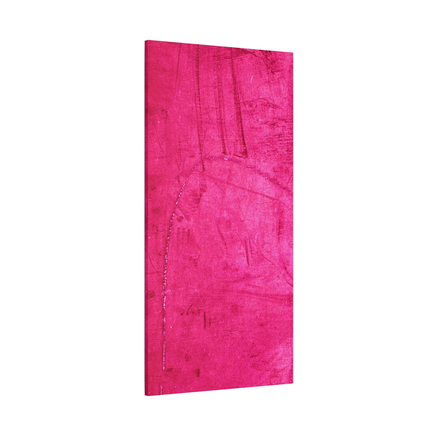 Vibrant Pink Stretched Canvas Art - 1.25" Matte Finish