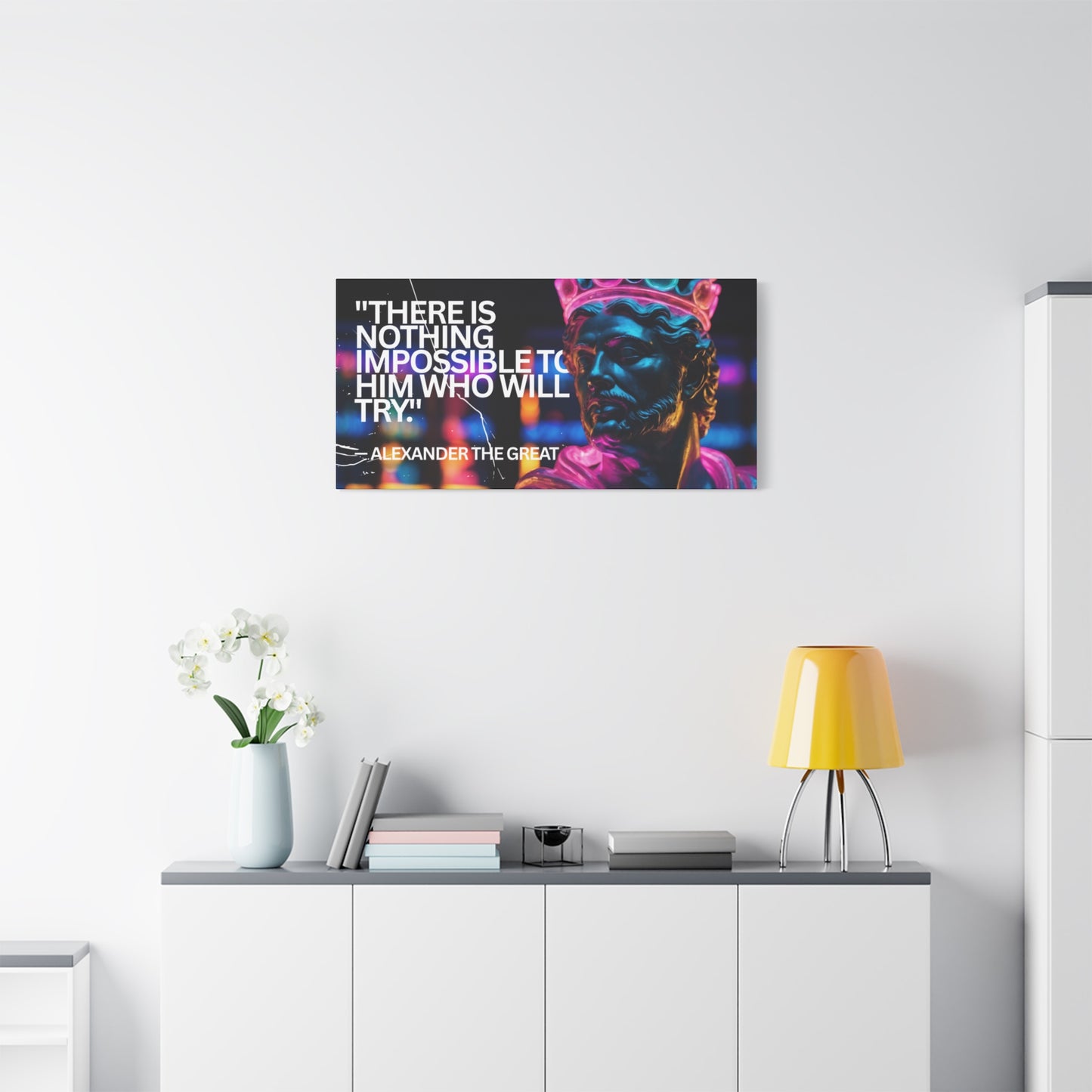 Inspirational Wall Art - Alexander the Great Motivational Canvas Print