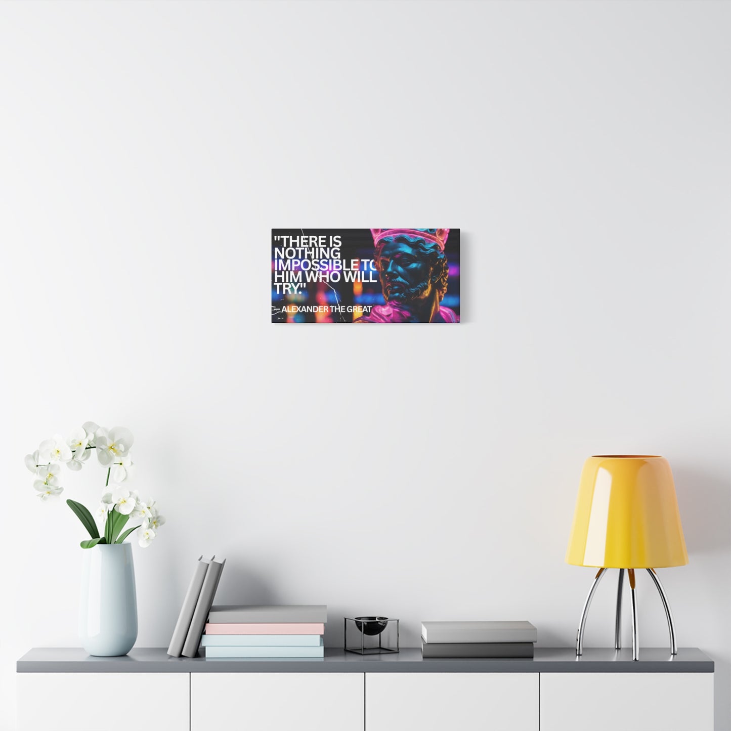 Inspirational Wall Art - Alexander the Great Motivational Canvas Print