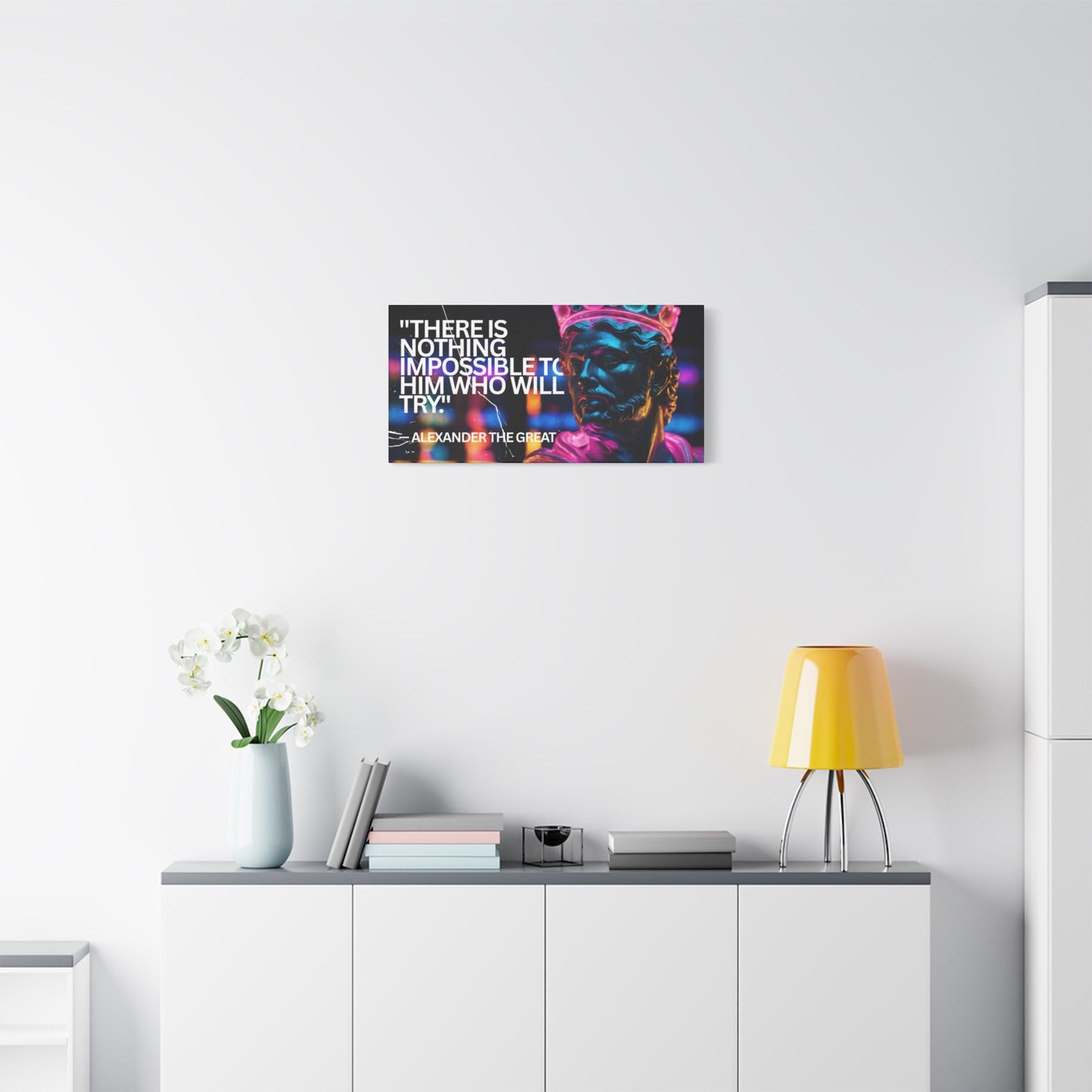 Inspirational Wall Art - Alexander the Great Motivational Canvas Print