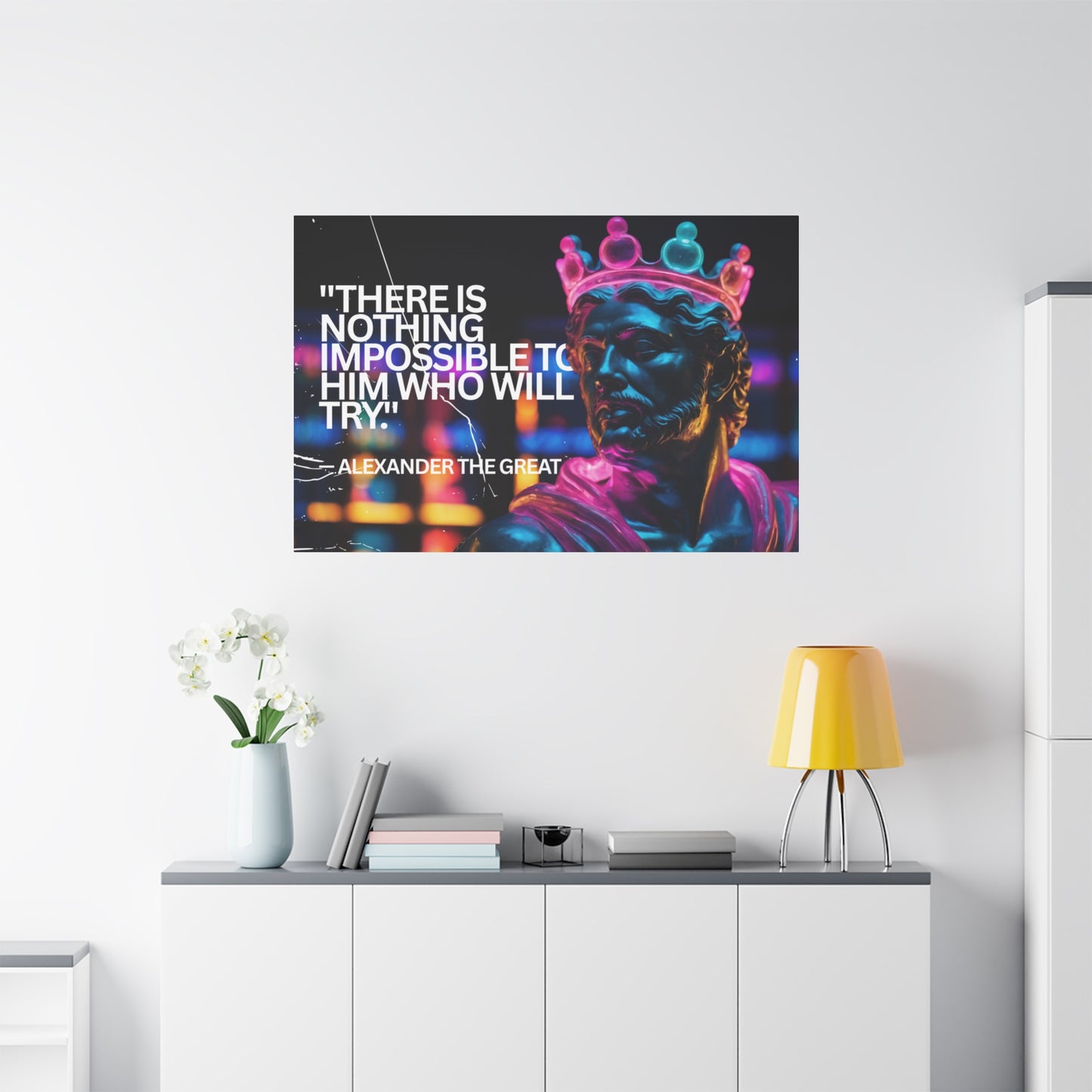 Inspirational Wall Art - Alexander the Great Motivational Canvas Print