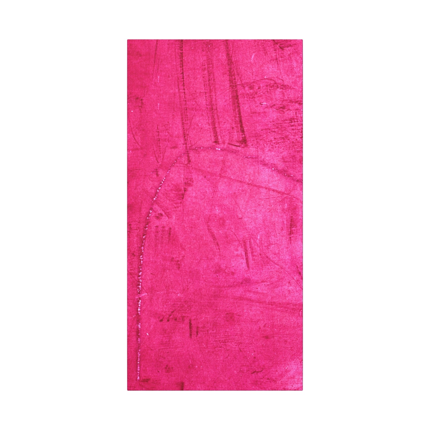 Vibrant Pink Stretched Canvas Art - 1.25" Matte Finish