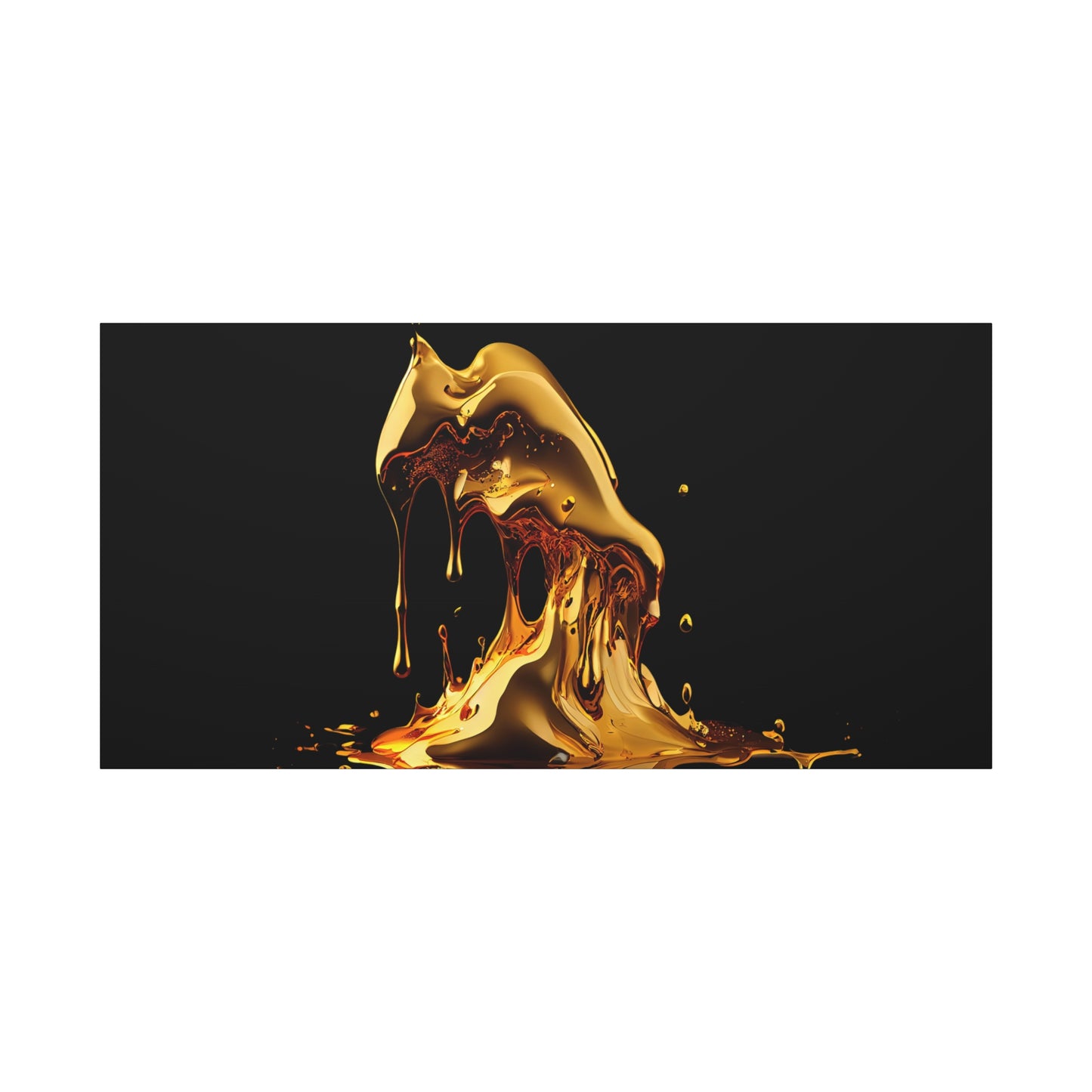 Gold Drip Art Canvas - Modern Wall Decor for Art Lovers