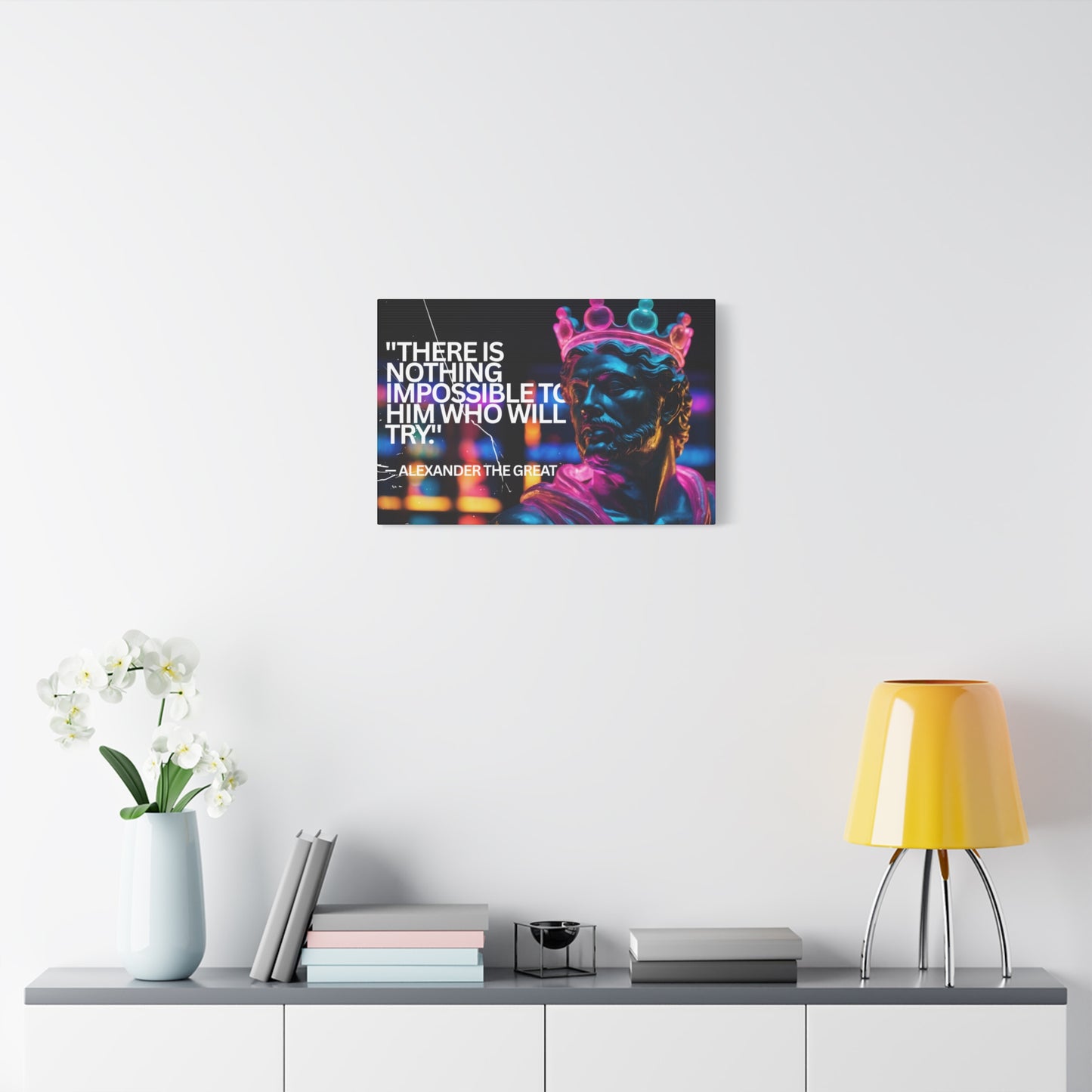 Inspirational Wall Art - Alexander the Great Motivational Canvas Print