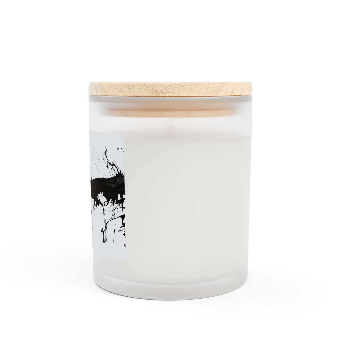 Elegant Abstract Frosted Glass Candle - 11oz Home Décor