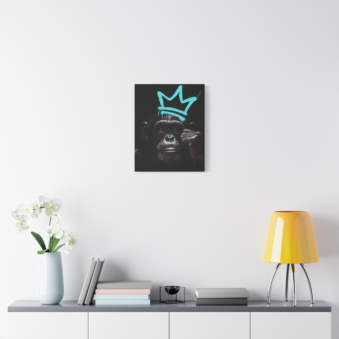 Artistic Monkey Wall Canvas - Crown Graphic Home Decor