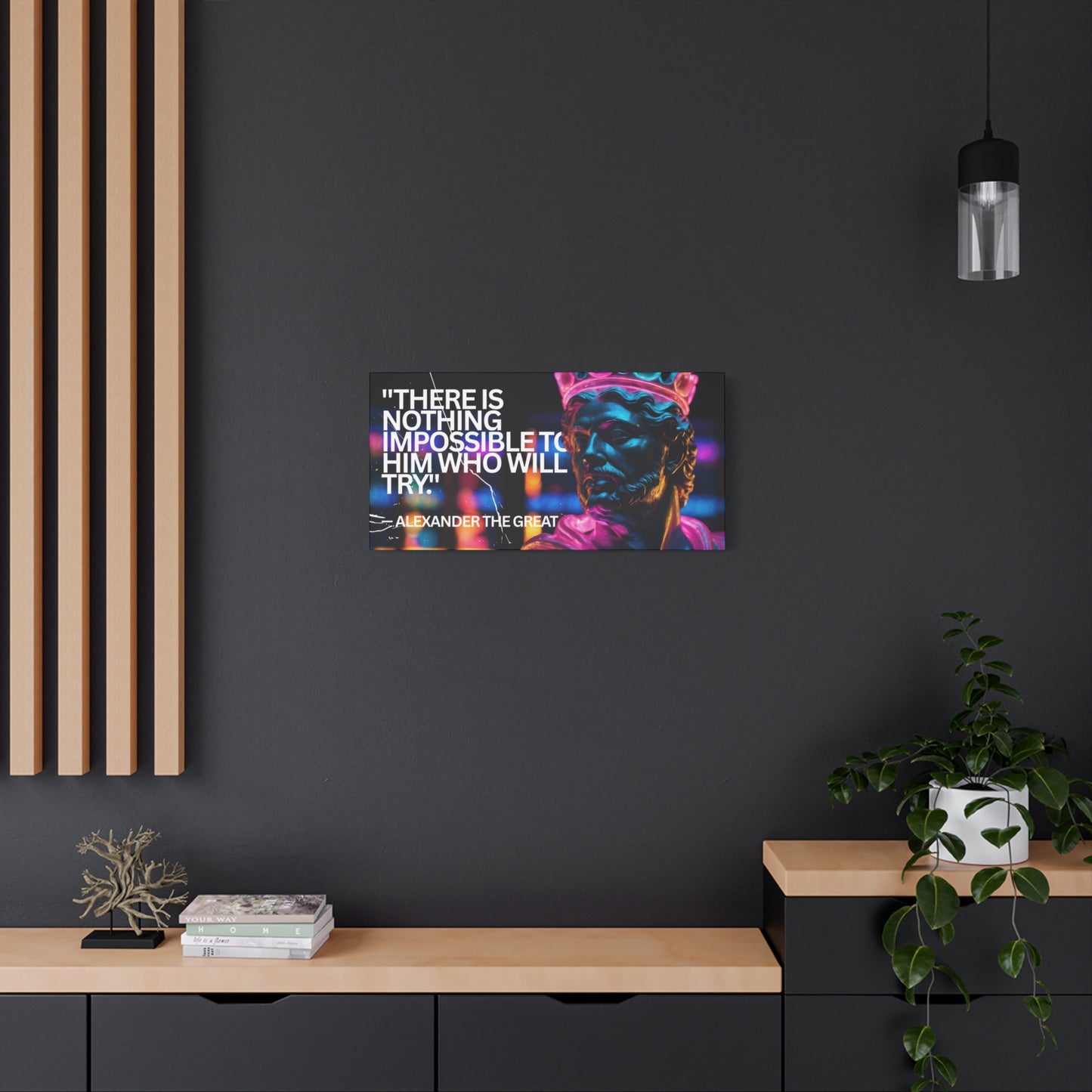 Inspirational Wall Art - Alexander the Great Motivational Canvas Print
