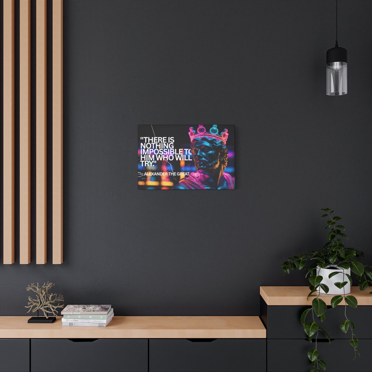 Inspirational Wall Art - Alexander the Great Motivational Canvas Print