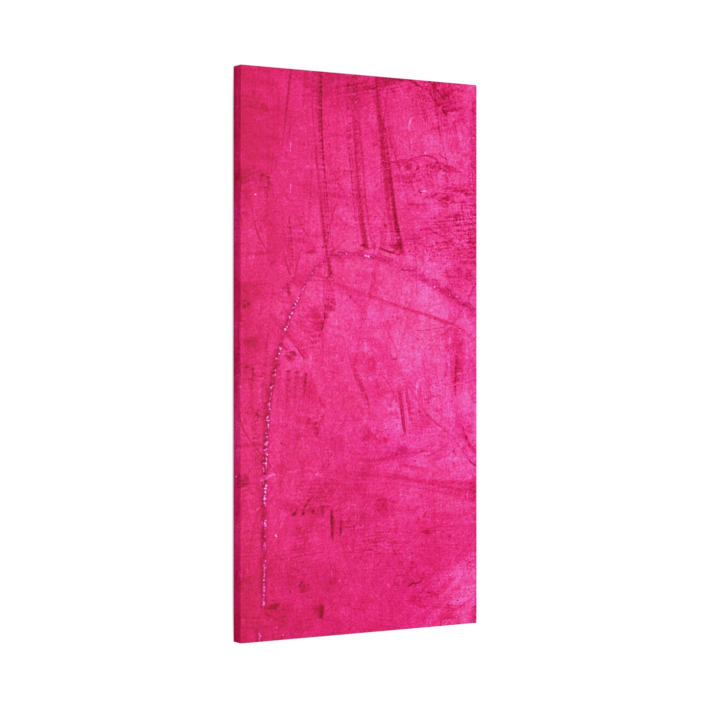 Vibrant Pink Stretched Canvas Art - 1.25" Matte Finish