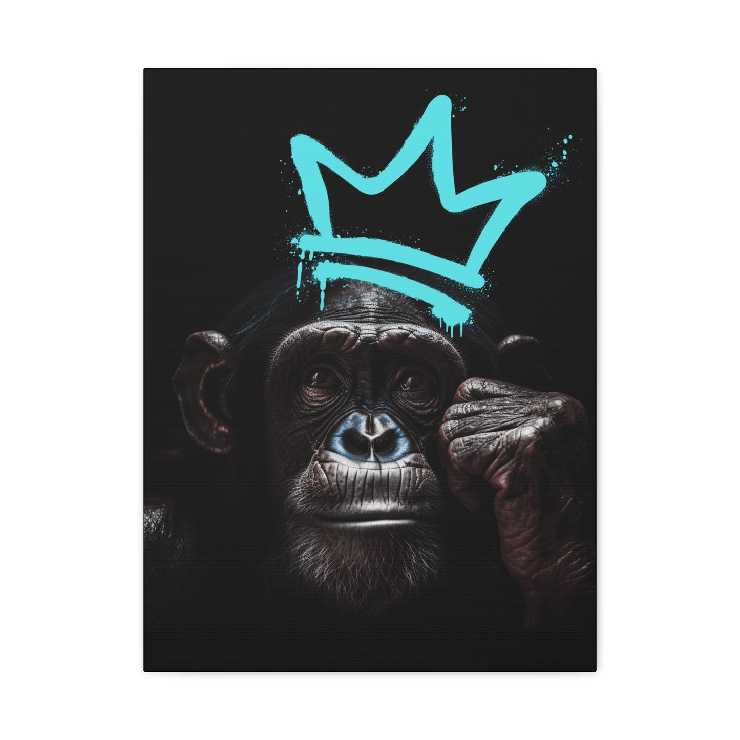 Artistic Monkey Wall Canvas - Crown Graphic Home Decor