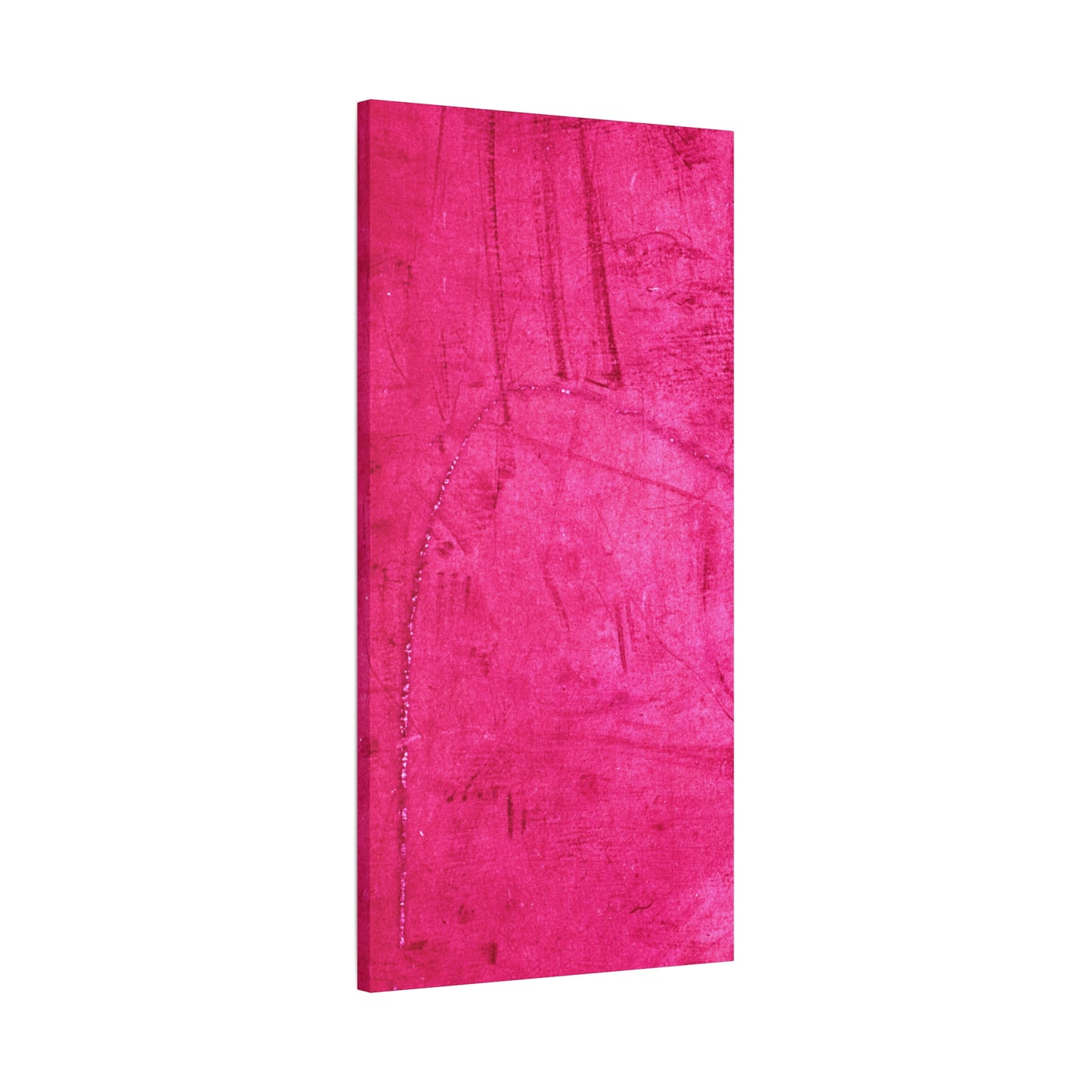 Vibrant Pink Stretched Canvas Art - 1.25" Matte Finish