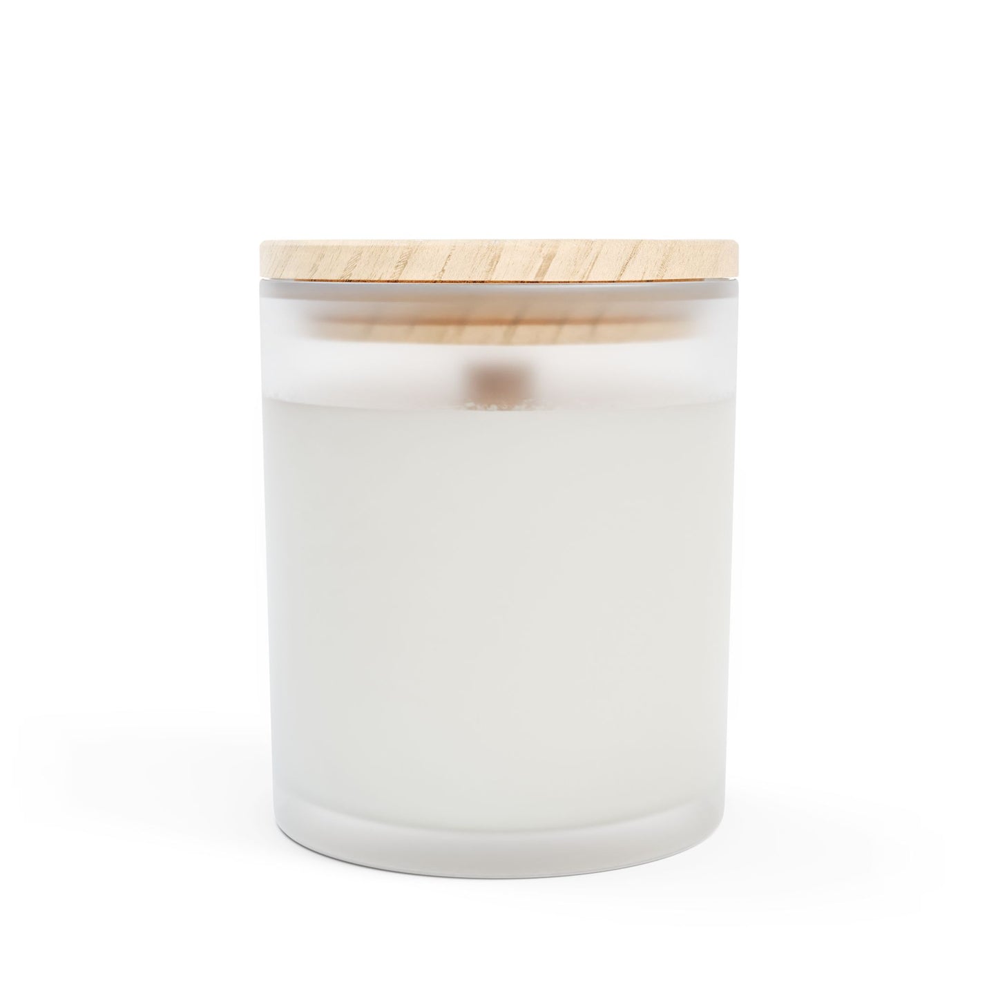 Elegant Abstract Frosted Glass Candle - 11oz Home Décor