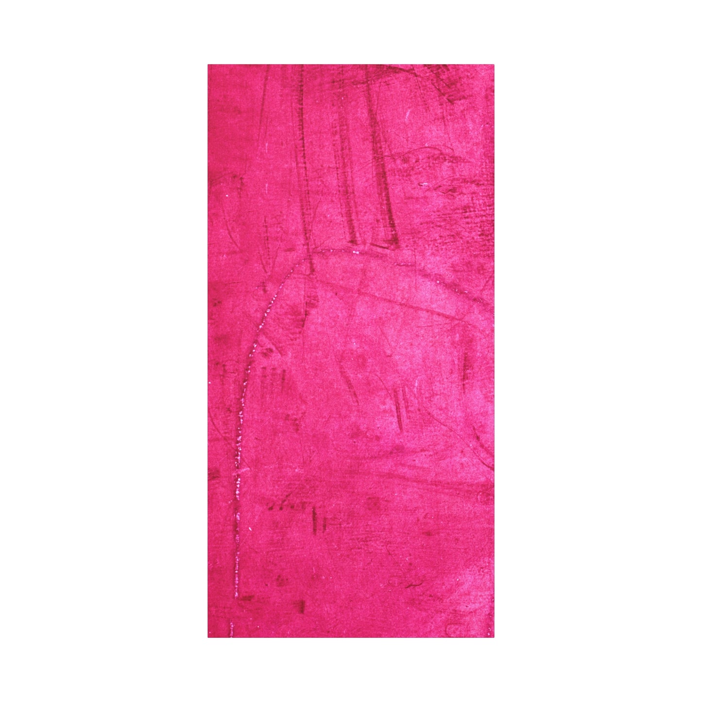Vibrant Pink Stretched Canvas Art - 1.25" Matte Finish