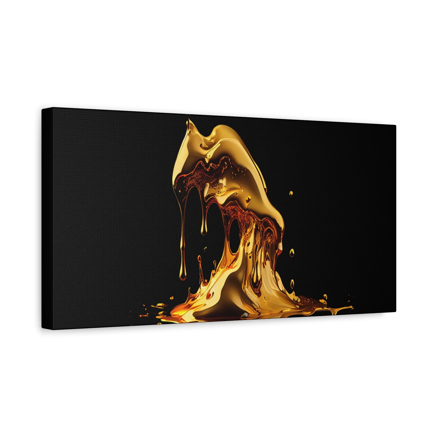 Gold Drip Art Canvas - Modern Wall Decor for Art Lovers