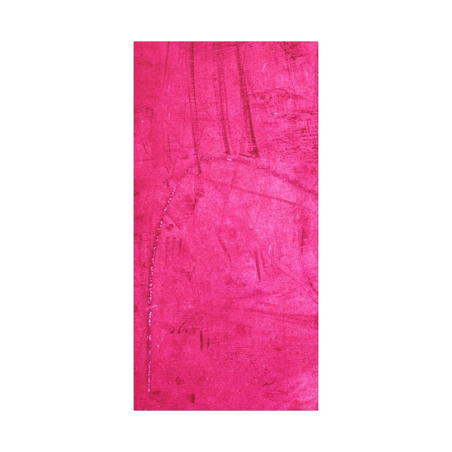 Vibrant Pink Stretched Canvas Art - 1.25" Matte Finish