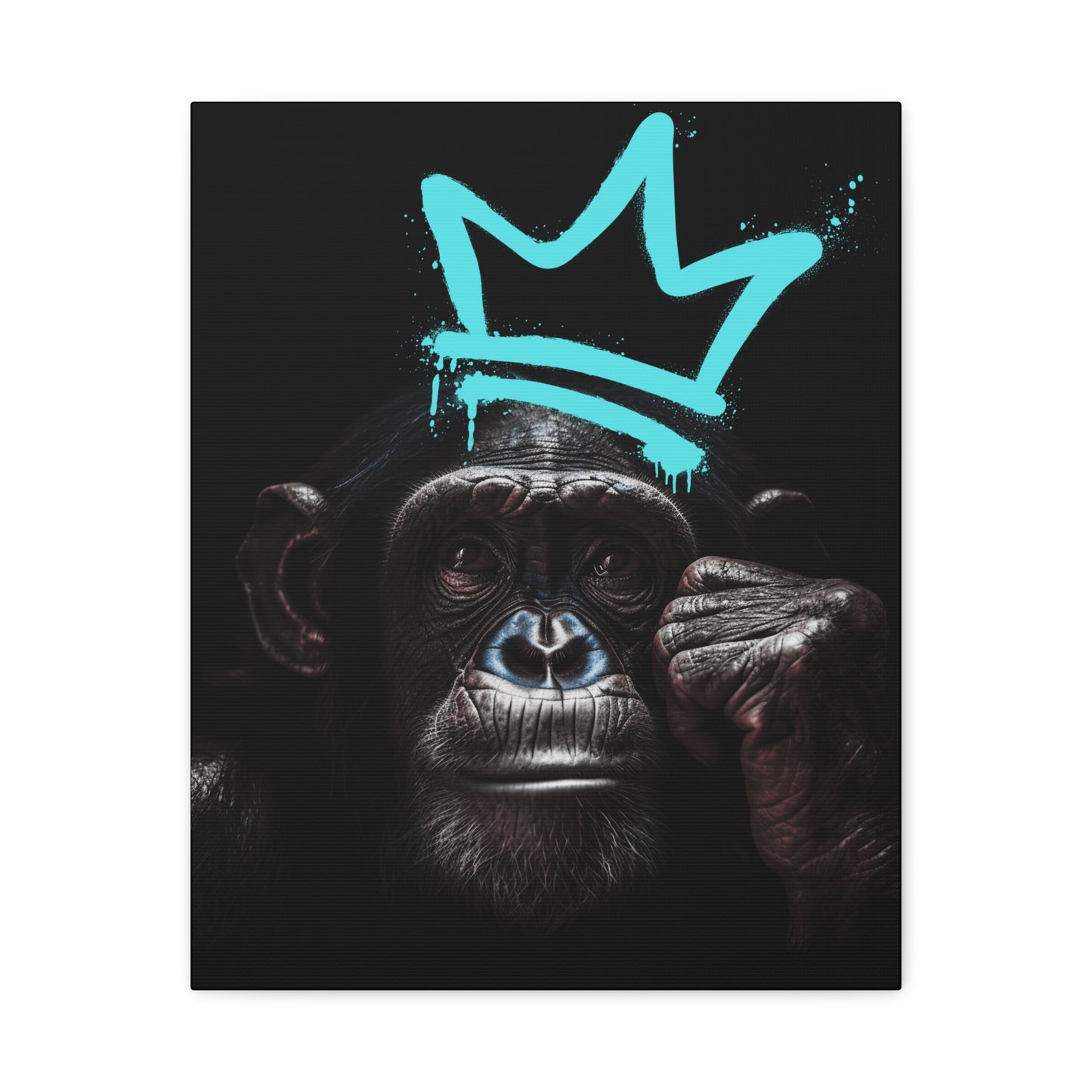 Artistic Monkey Wall Canvas - Crown Graphic Home Decor