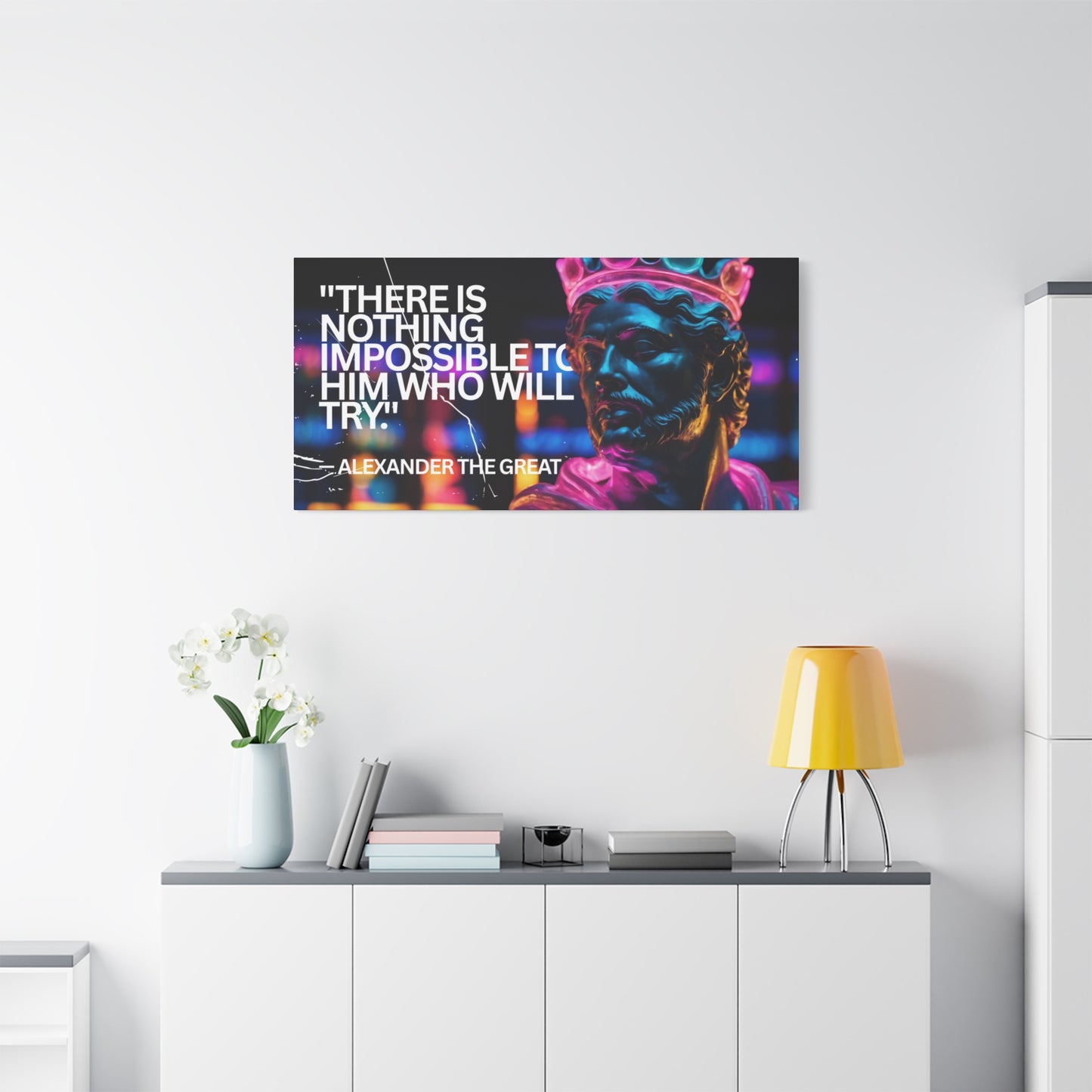 Inspirational Wall Art - Alexander the Great Motivational Canvas Print