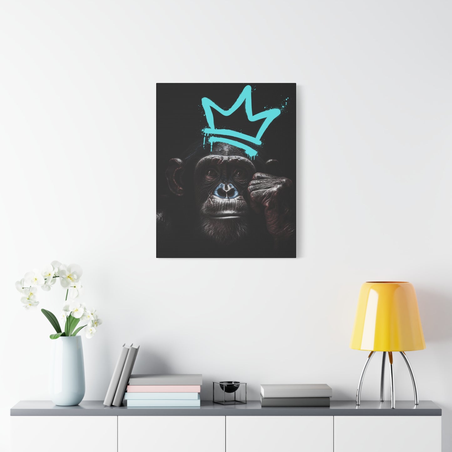 Artistic Monkey Wall Canvas - Crown Graphic Home Decor