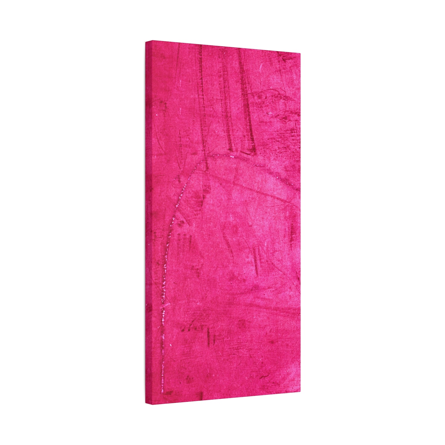 Vibrant Pink Stretched Canvas Art - 1.25" Matte Finish