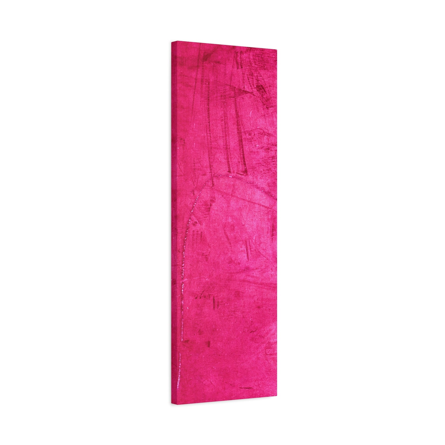 Vibrant Pink Stretched Canvas Art - 1.25" Matte Finish