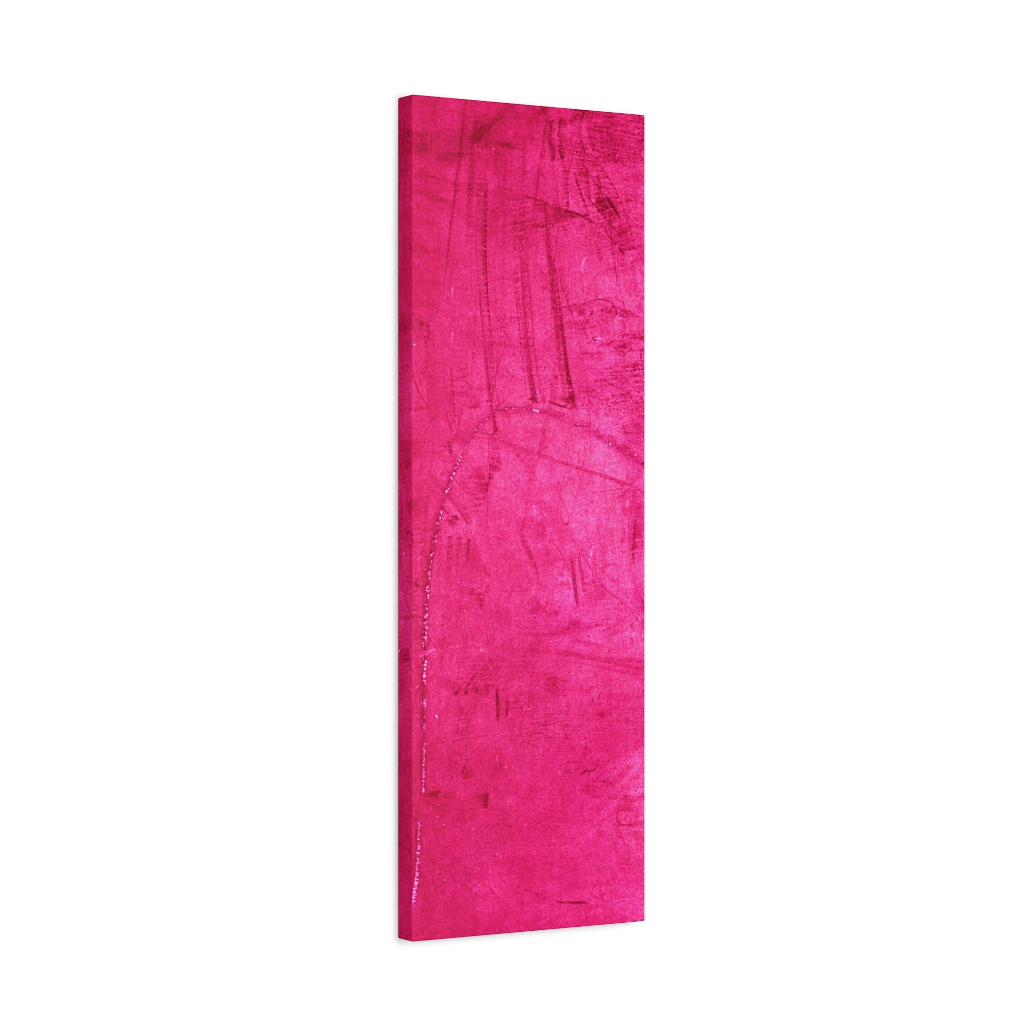 Vibrant Pink Stretched Canvas Art - 1.25" Matte Finish