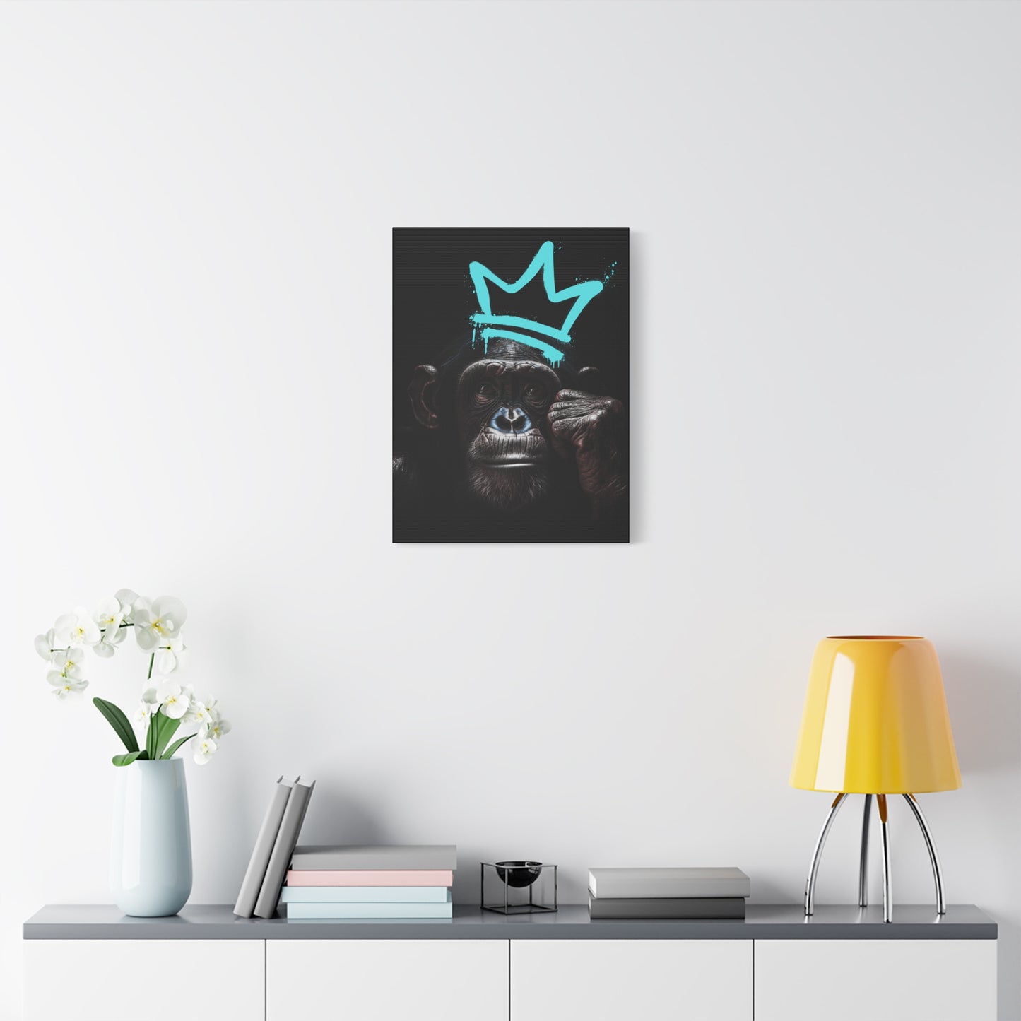 Artistic Monkey Wall Canvas - Crown Graphic Home Decor