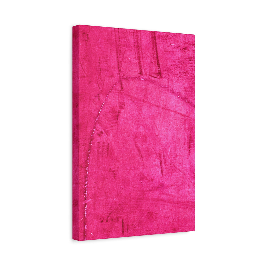 Vibrant Pink Stretched Canvas Art - 1.25" Matte Finish