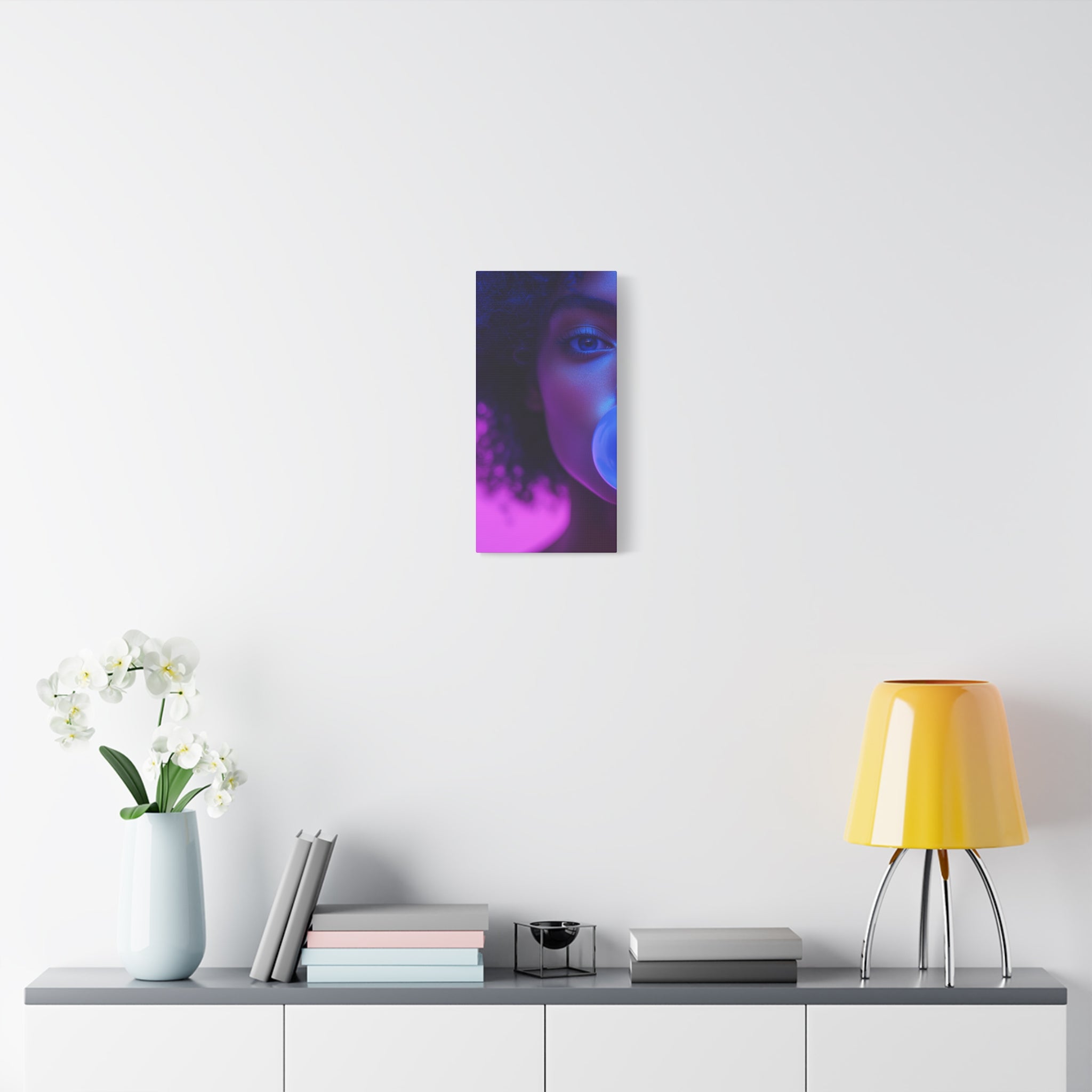 Colorful Bubblegum Canvas Art - Eye-Catching Stretched Wall Decor