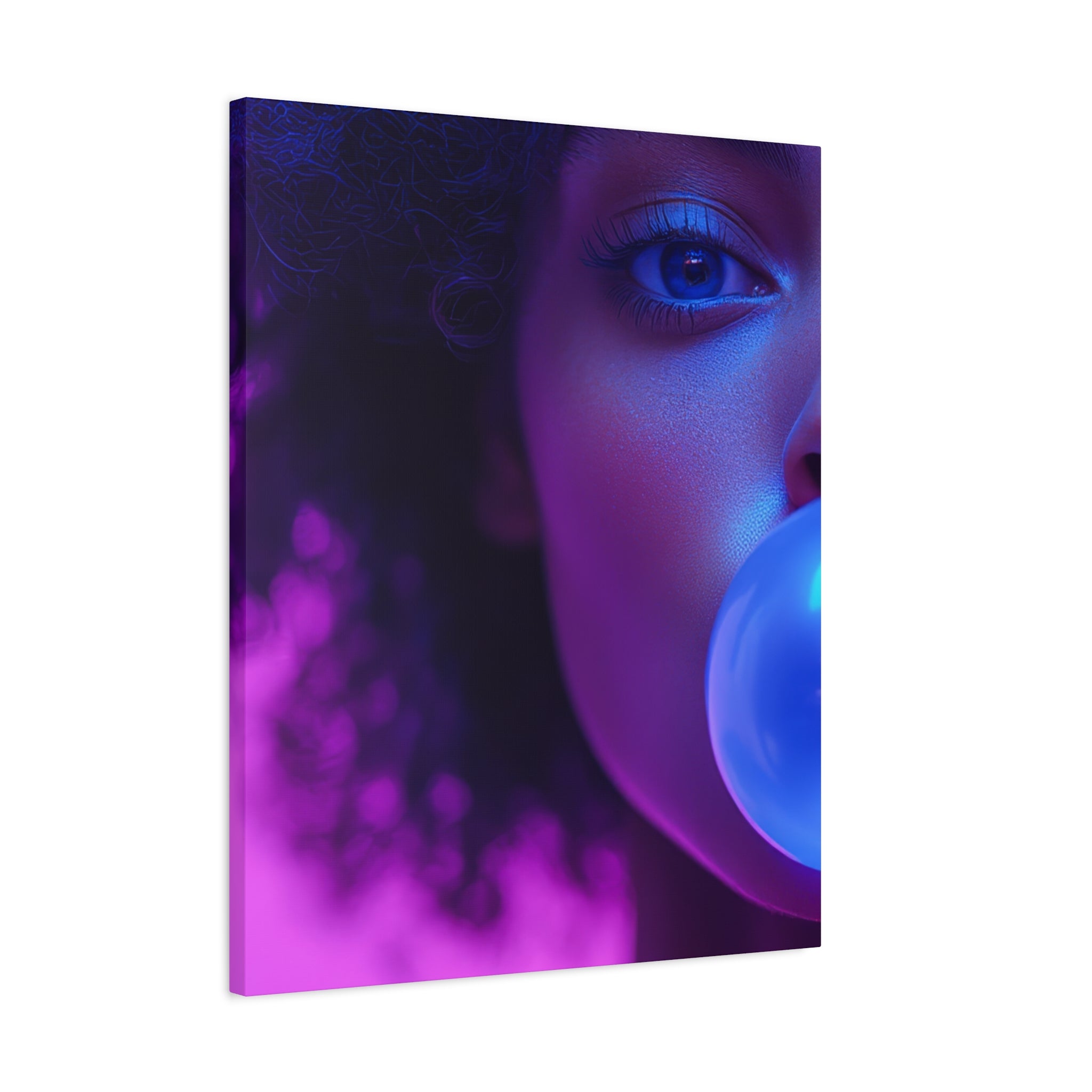Colorful Bubblegum Canvas Art - Eye-Catching Stretched Wall Decor