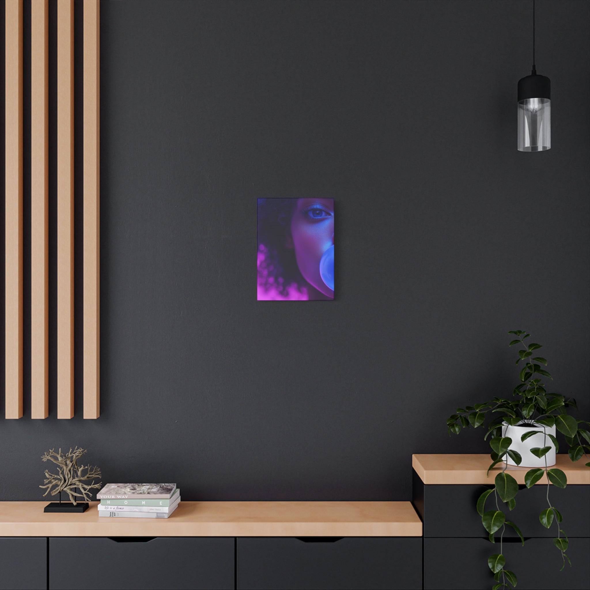 Colorful Bubblegum Canvas Art - Eye-Catching Stretched Wall Decor