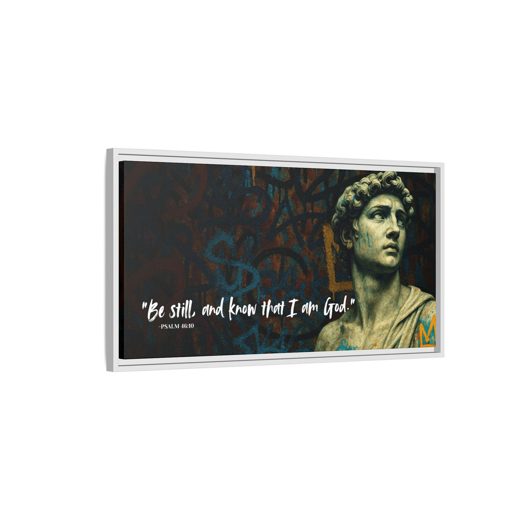 "Be Still and Know" – Psalm 46:10 Graffiti-Inspired Statue Wall Art