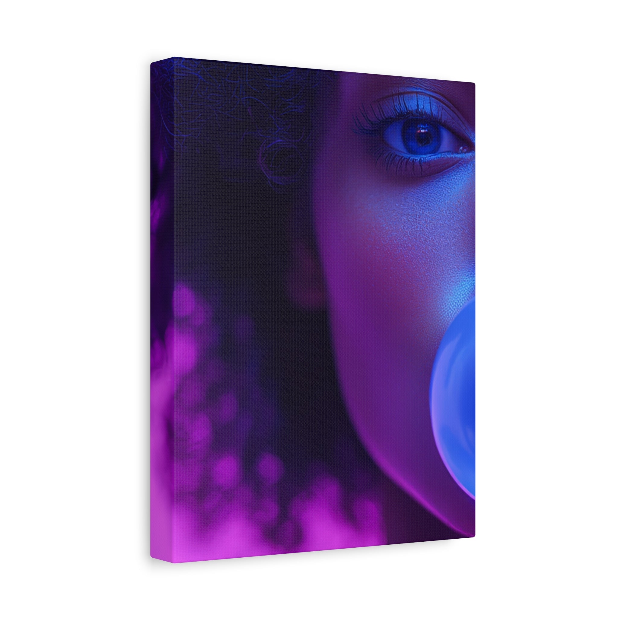 Colorful Bubblegum Canvas Art - Eye-Catching Stretched Wall Decor