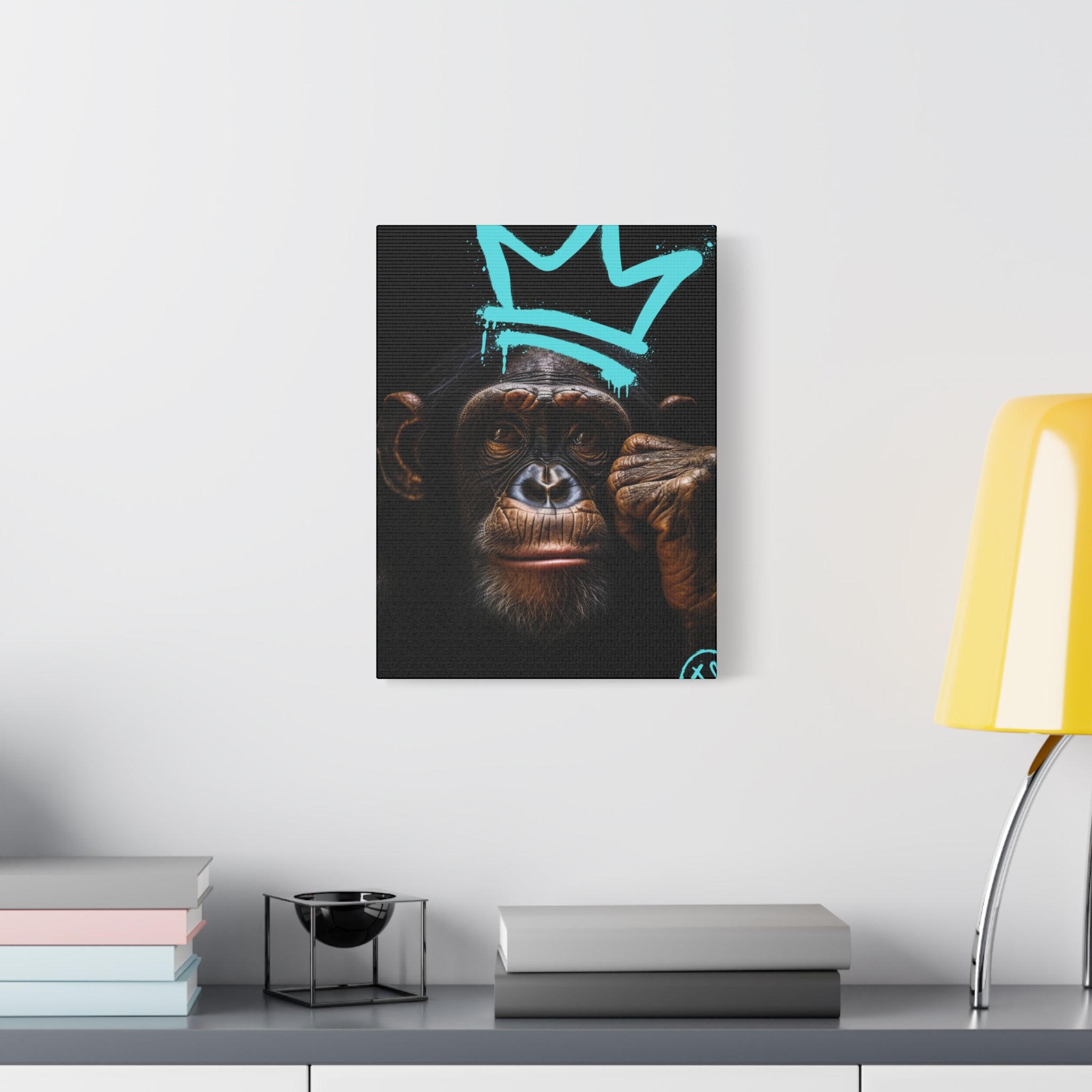 Artistic Monkey Wall Canvas - Crown Graphic Home Decor
