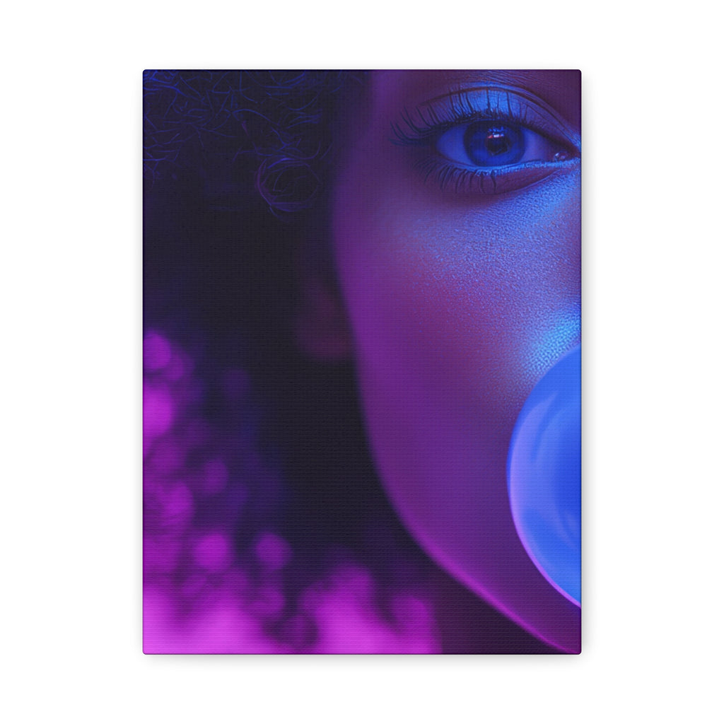 Colorful Bubblegum Canvas Art - Eye-Catching Stretched Wall Decor
