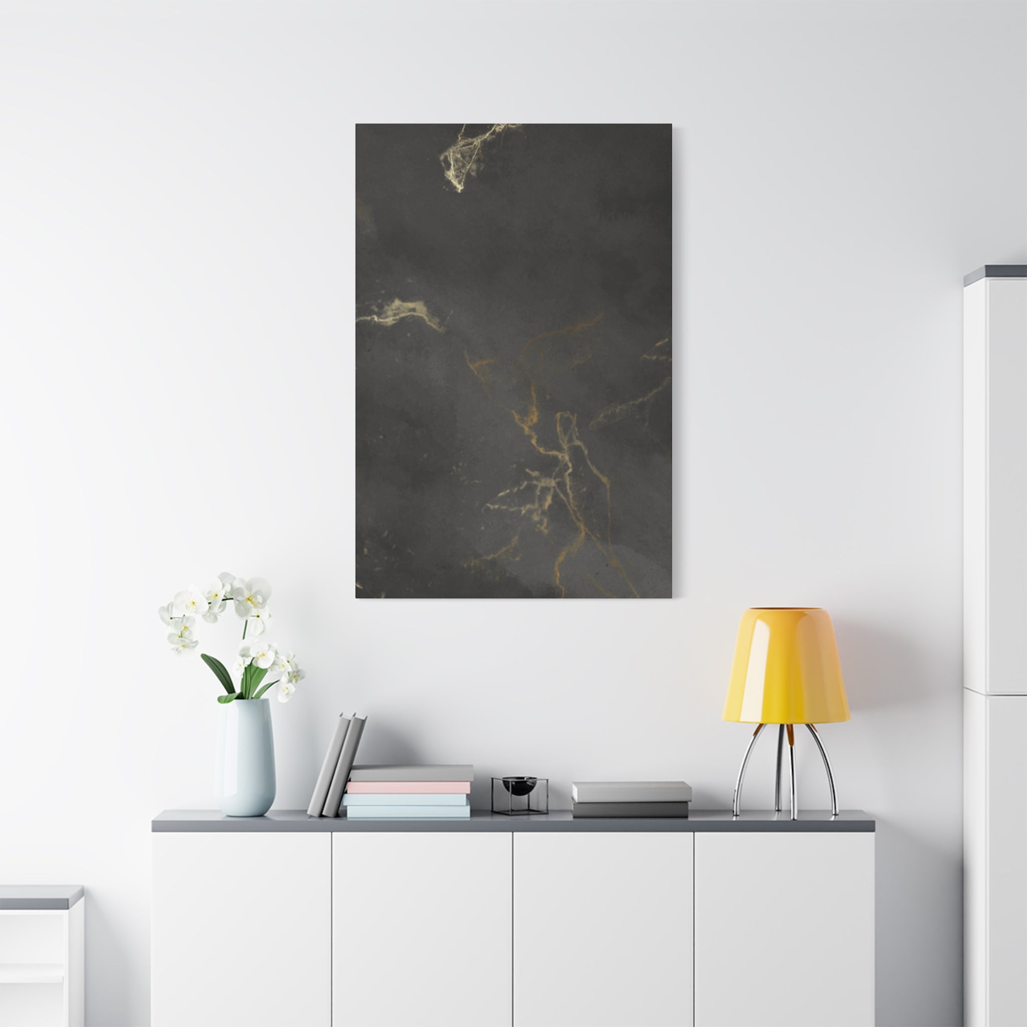 Modern Abstract Canvas Artwork - Stretched Matte Design 12"x 16"