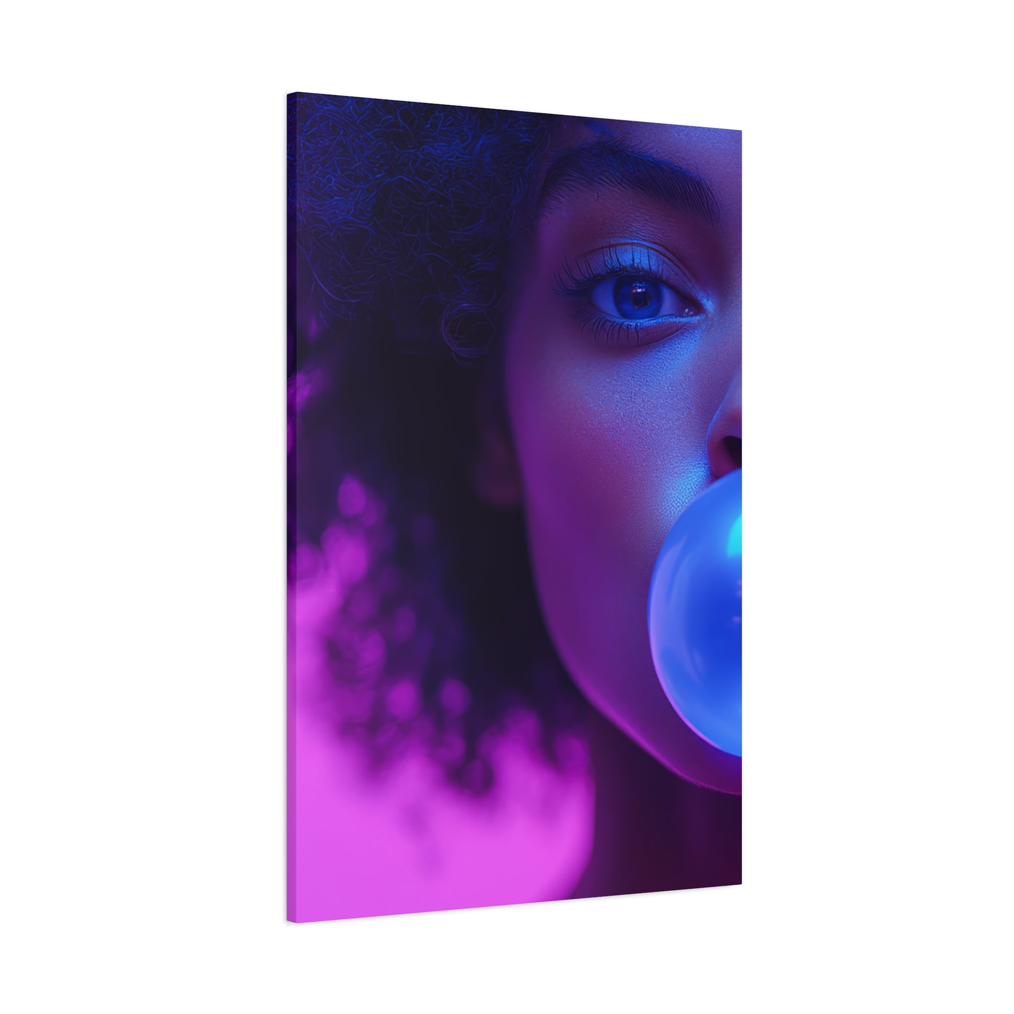Colorful Bubblegum Canvas Art - Eye-Catching Stretched Wall Decor