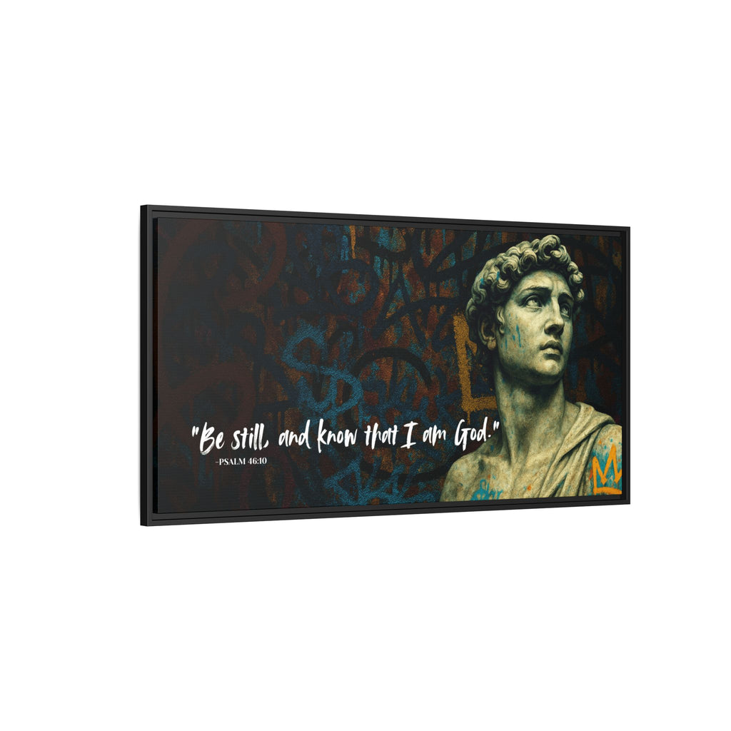 "Be Still and Know" – Psalm 46:10 Graffiti-Inspired Statue Wall Art