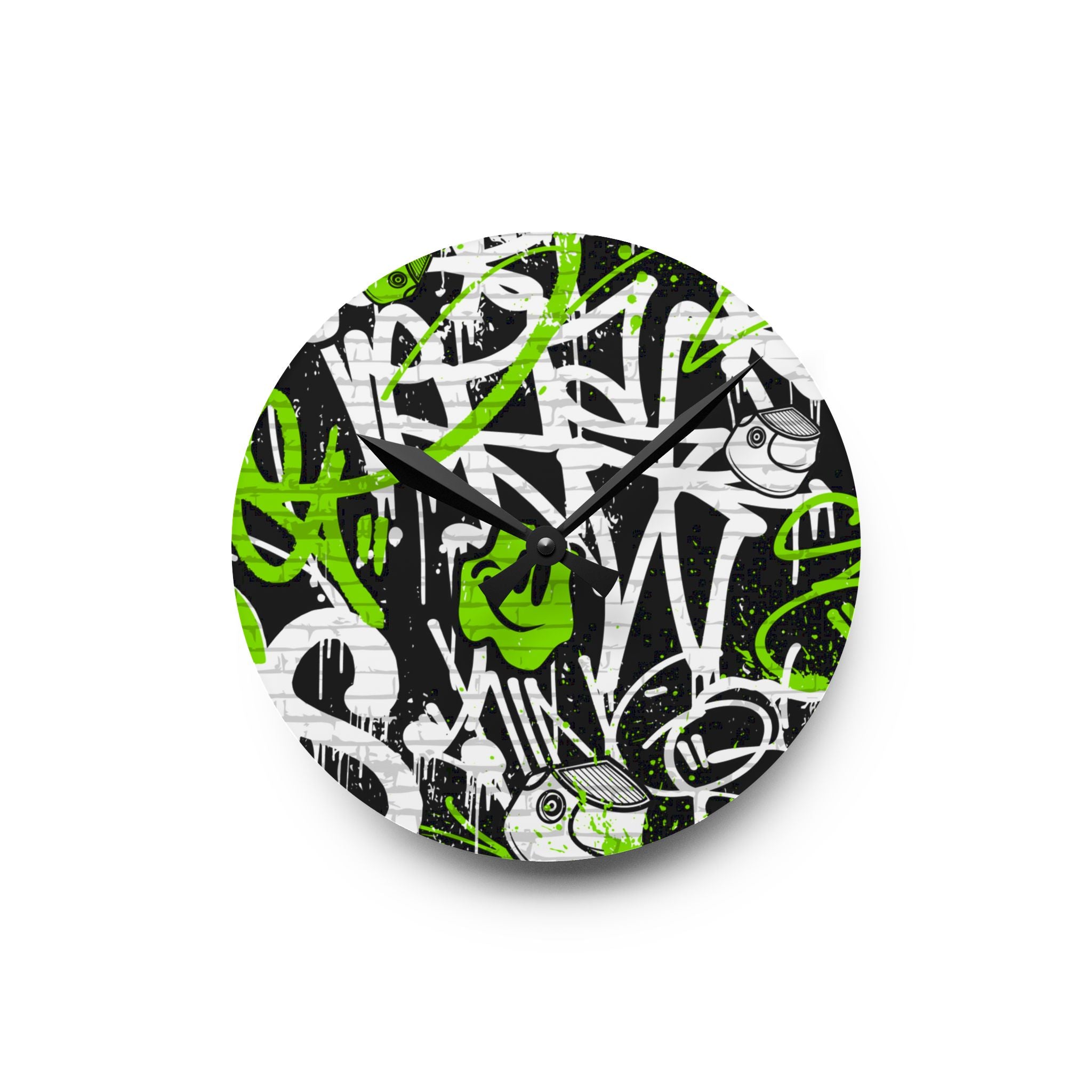 Graffiti Wall Clock