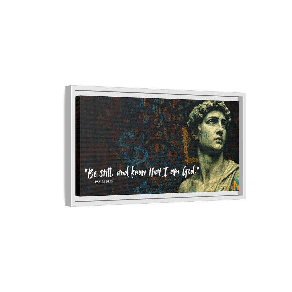 "Be Still and Know" – Psalm 46:10 Graffiti-Inspired Statue Wall Art
