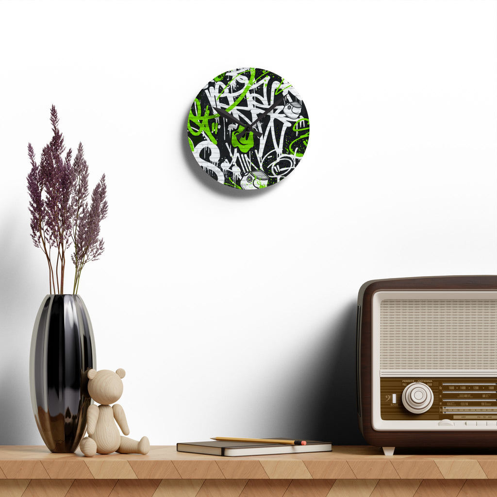 Graffiti Wall Clock