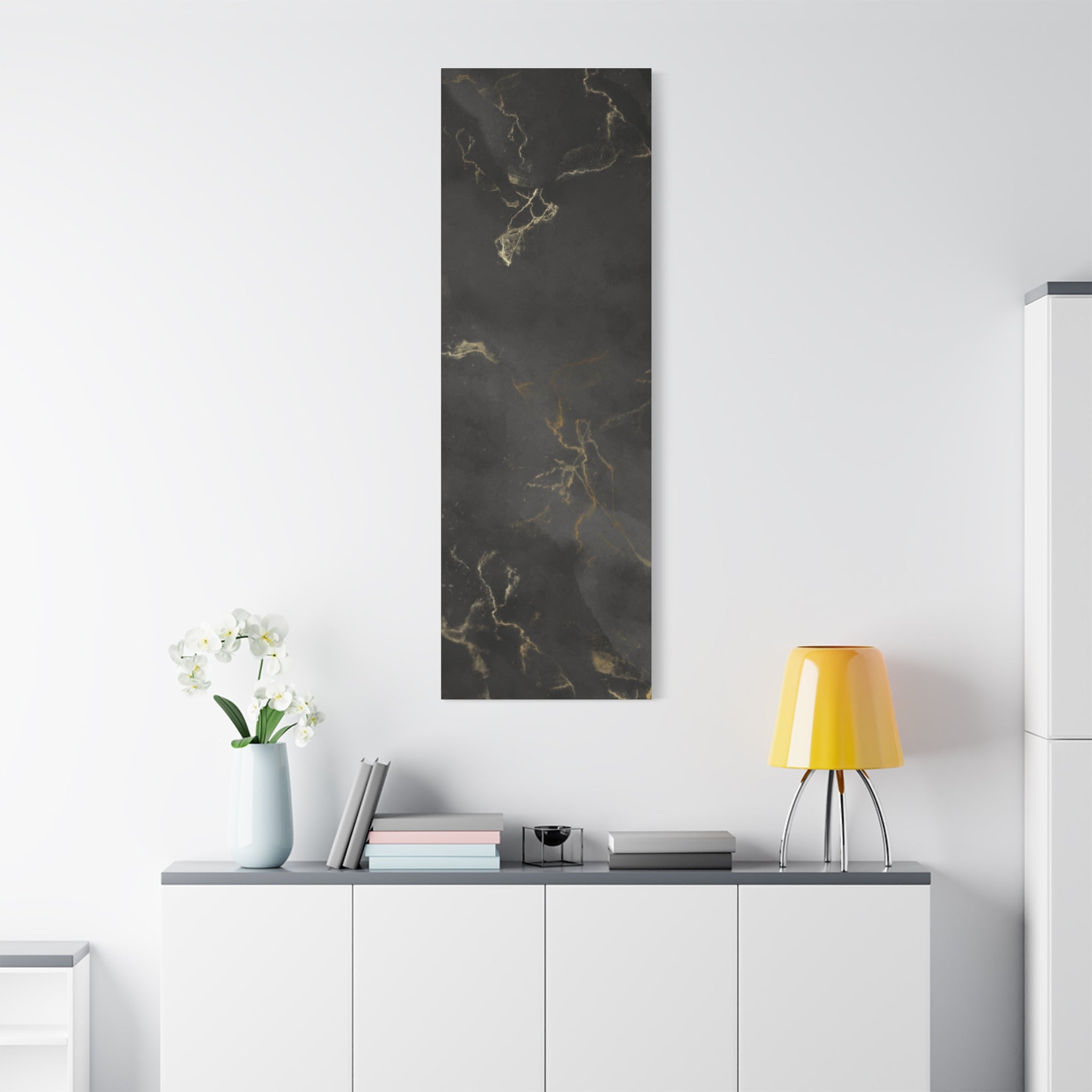 Modern Abstract Canvas Artwork - Stretched Matte Design 12"x 16"