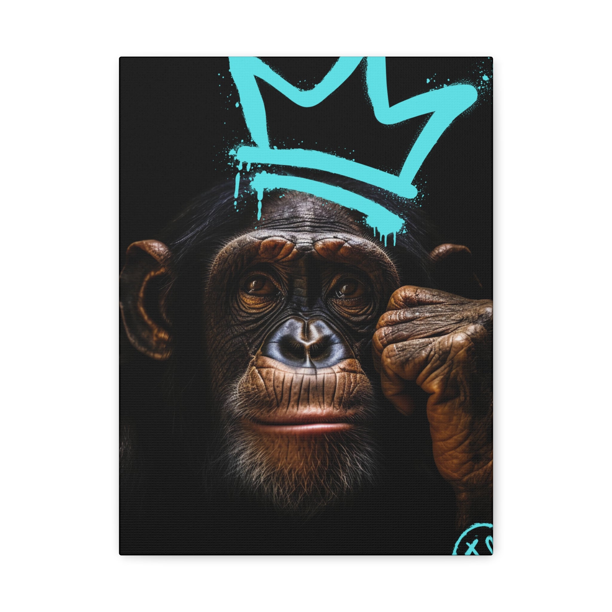 Artistic Monkey Wall Canvas - Crown Graphic Home Decor