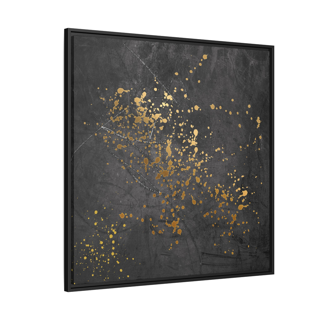 Elegant Gold Splash Canvas Art | Modern Home Decor, Wall Art, Framed Artwork, Living Room Accent, Gift Idea