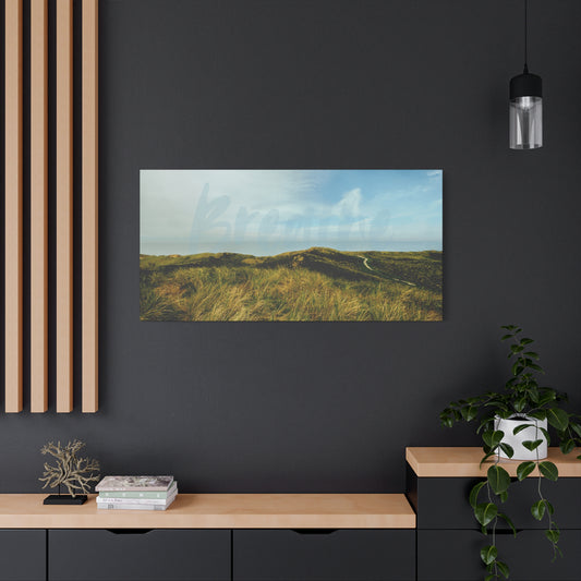 Breathe Motivational Landscape Wall Art – Tranquil Nature Canvas Print for Mindfulness, Meditation, and Home Décor