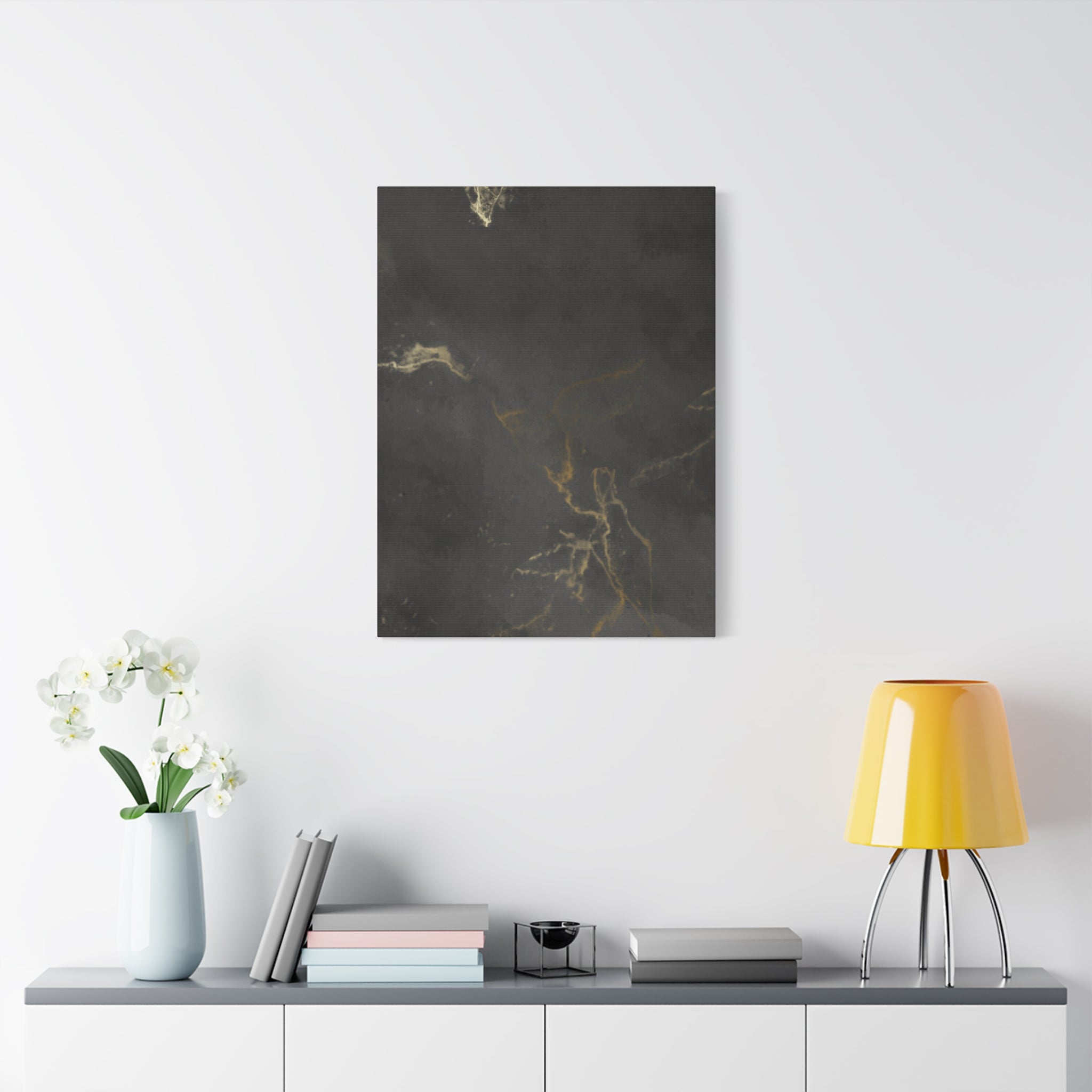 Modern Abstract Canvas Artwork - Stretched Matte Design 12"x 16"