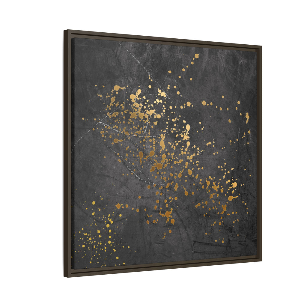 Elegant Gold Splash Canvas Art | Modern Home Decor, Wall Art, Framed Artwork, Living Room Accent, Gift Idea