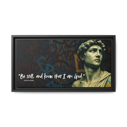 "Be Still and Know" – Psalm 46:10 Graffiti-Inspired Statue Wall Art