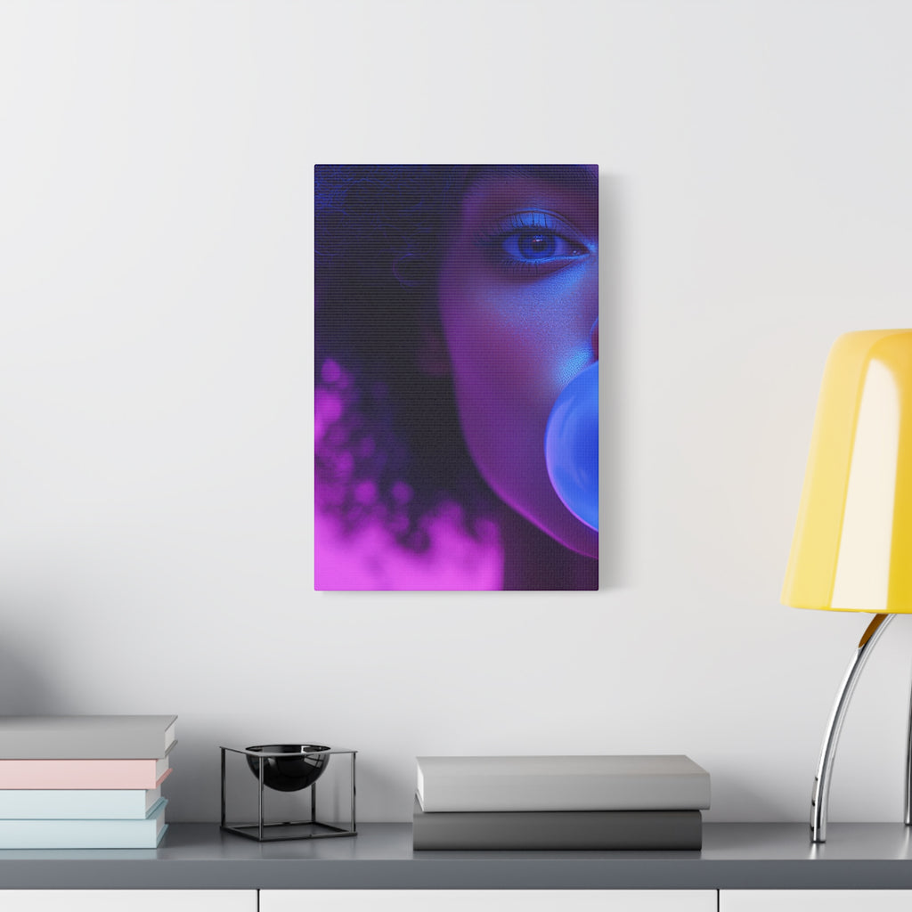 Colorful Bubblegum Canvas Art - Eye-Catching Stretched Wall Decor